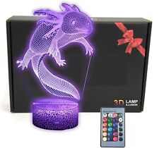 Axolotl 3D Illusion Night Light Lamp Bedroom Decor Gifts Toys picture