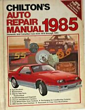 Chilton's Auto Repair Manual 1985 for Domestic & Canadian Cars 1978 to 1985 picture