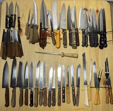 Wholesale Bulk Lot of 91 Vintage, Antique, + Steel Kitchen Butcher Knife Knives picture