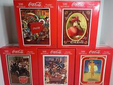 Vintage Coca Cola Jigsaw Puzzles Lot of 5 Unopened 500 Pcs 18