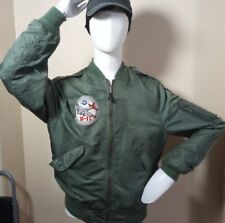 Vtg SPIEWAK USAF Green B-17 EAA Aviation Type L2 Flying L Bomber Jacket victory  picture