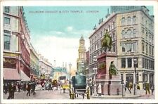 Postcard Holburn Viaduct & City Temple City of London United Kingdom UK    13571 picture