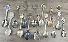 Lot of 14 assorted styles collectors spoons picture