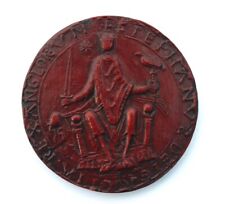 King Stephen Obverse Great Wax Seal Red Medieval Reproduction Collectable Gift picture