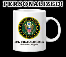 United States Army USA Military US Ceramic Coffee Mug Tea Cup PERSONALIZED picture