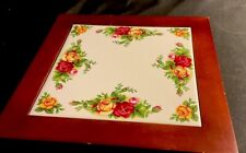 Royal Doulton Floral Ceramic Trivet picture