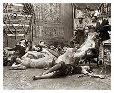FRENCH OPIUM PARTY 1918 HISTORIC 8X10 PHOTO picture