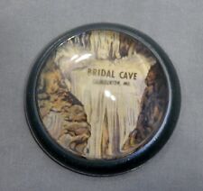 Vintage Glass Paperweight Bridal Cave Camdenton Missouri picture