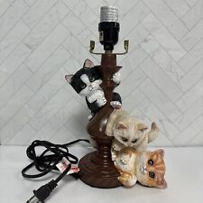 Bradford Exchange Cat-tastrophe Sculpted Tabletop Lamp - NO SHADE picture