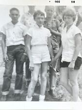 A8 Photograph Group Of Boy Girls Neighborhood Kids 1958 picture