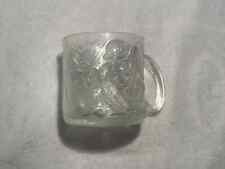 McDonald's Batman Forever Mug The Riddler Clear Frosted 1995 Glass Cup picture