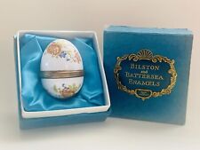 Vintage Bilston and Battersea Enamel Egg in Original Box picture