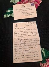 Rare Vintage Antique May 1948 Letter And Original Postage picture