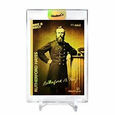 RUTHERFORD HAYES Civil War Card 2023 GleeBeeCo #RTCV-G Encased Holo GOLD 1/1 picture