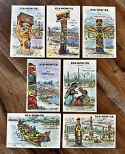 Vintage Set Of Postcards Kla-How-Ya 1858 B.C.Centennial Year 1958 Lot Of 7 picture