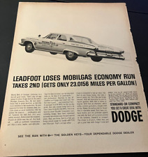 1961 Dodge Dart / Mobil Gas - Vintage Original Automotive Print Ad / Wall Art picture