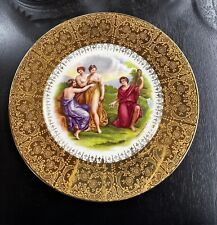 Edgewood China Aneglica Kauffman Gold Leaf Collectible Plate Vintage Greek Desig picture