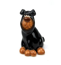 Vintage Collectible Russ Berrie Rottweiler Dog Figurine Signed Douglas 2.5