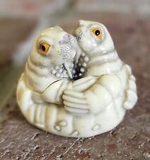 Harmony Kingdom | Walrus Love Trinket Box | Ivory Marble Resin  picture