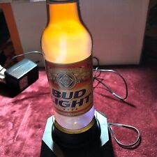 Vintage Bud Light Beer Bottle Plasma Lamp, Static Electricity Neon Light, 1980s picture