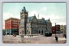 Dayton OH-Ohio, U.S Post Office, Antique Vintage Souvenir Postcard picture