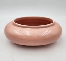 Vintage 1986 Haeger Pottery #4331 Round Peach Pink Planter Vasr Paper Label 7