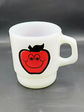 Fire King Anchor Hocking Johnny Appleseed SAVING Mug Cup Junior Ecology Club EUC picture