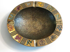 Vintage Oppenheim Heavy Brass Zodiac Ashtray/ Bowl, From Israel picture