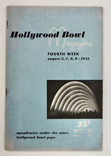 Hollywood Bowl Magazine Aug 1952 symphony picture
