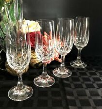 4 Schott-Zwiesel Champagne Glass Crystal unknown Pattern 7 3/8 Vertical Cut 7oz* picture