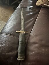 WW2 U.S. M3 Case 1943 Fighting Knife Heavily Used And The Guard Looks Replaced picture