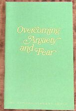 1972 NORMAN VINCENT PEALE OVERCOMING ANXIETY AND FEAR CHRISTIAN BOOKLET Z4003 picture