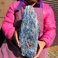 13.31LB Rare Natural beautiful Blue Kyanite with Quartz Crystal Specimen Rough picture