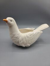 White Dove Planter  Fitz + Floyd  Ceramic Porcelain Vintage 1970's Bird picture