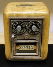 Antique U S Post Office Box Door Bank-Dual Dial 