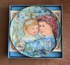 Edna Hibel plate Collector's 1991, Mother's Day Plate 
