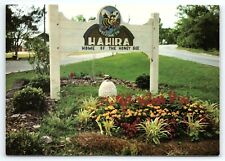 VINTAGE HAHIRA GA LOWNDES COUNTY HOME OF THE HONEY BEE FESTIVAL POSTCARD P1655 picture