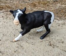 Breyer Cutting Calf • Custom Cow • CM Black & White  picture