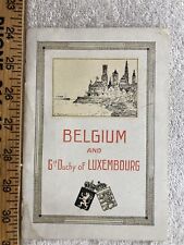 1923 ? Belgium Grand Duchy of Luxemburg History Book Photos Vintage picture