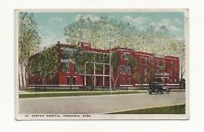 Vintage Postcard ** ST. JOSEPH'S HOSPITAL * CONCORDIA KANSAS * KS * Old Car picture