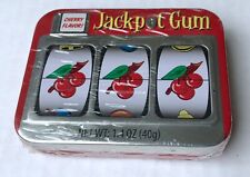 Vintage 2011 Accoutrements Cherry Flavored JACKPOT Gum Tin candy container picture