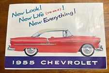 1955 Chevy Large Prestige Sales Brochure Booklet Catalog Old Original - Stained picture