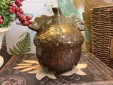 Large Acorn~w/Leaves~Exaggerated~Variated Brown/Detailed~8”H~Fall Decor 🍁~ picture