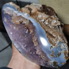3.15 LB Natural Agate Amethyst geode quartz cluster crystal specimen healing picture