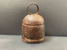 Old Vintage Rare Handmade Engraved Unique Rustic Iron Cow Goat Camel Bell (A1) picture