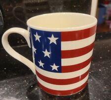 Ralph Lauren Hampton’s Flag Coffee Mug Cup Red White Blue 16 Oz. Patriotic USA picture