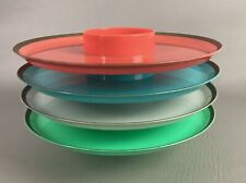 Vintage Hi-Snack Party Plates Serv-Rite Set Of 4 colorful lot 1950s picture