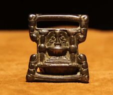 @Nice Tibet Vintage Old Buddhism Alloy Copper Stupa Mantra Amulet Sutra Buckle @ picture