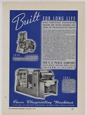 1941 C.F. Pease Co. Ad: Pease Blueprinting Machines - 1910, 41 Models Pictured picture