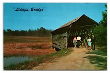 Vintage 1950s - Liddy's Covered Bridge - Cullman, Alabama Postcard (UnPosted) picture